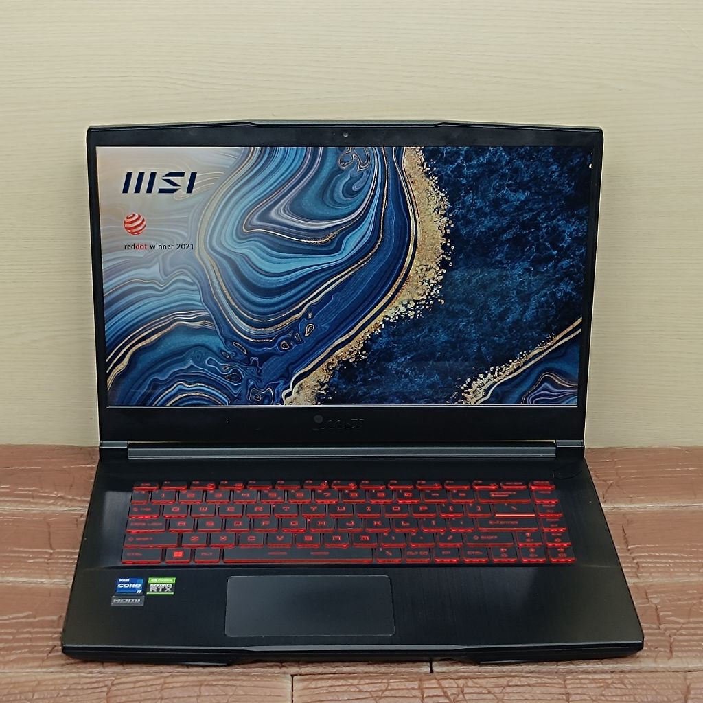 Laptop MSI GAMING GF63 Thin 11UC Intel Core i7-11800H RAM 8GB SSD 512GB RTX 3050 GEN11 144Hz