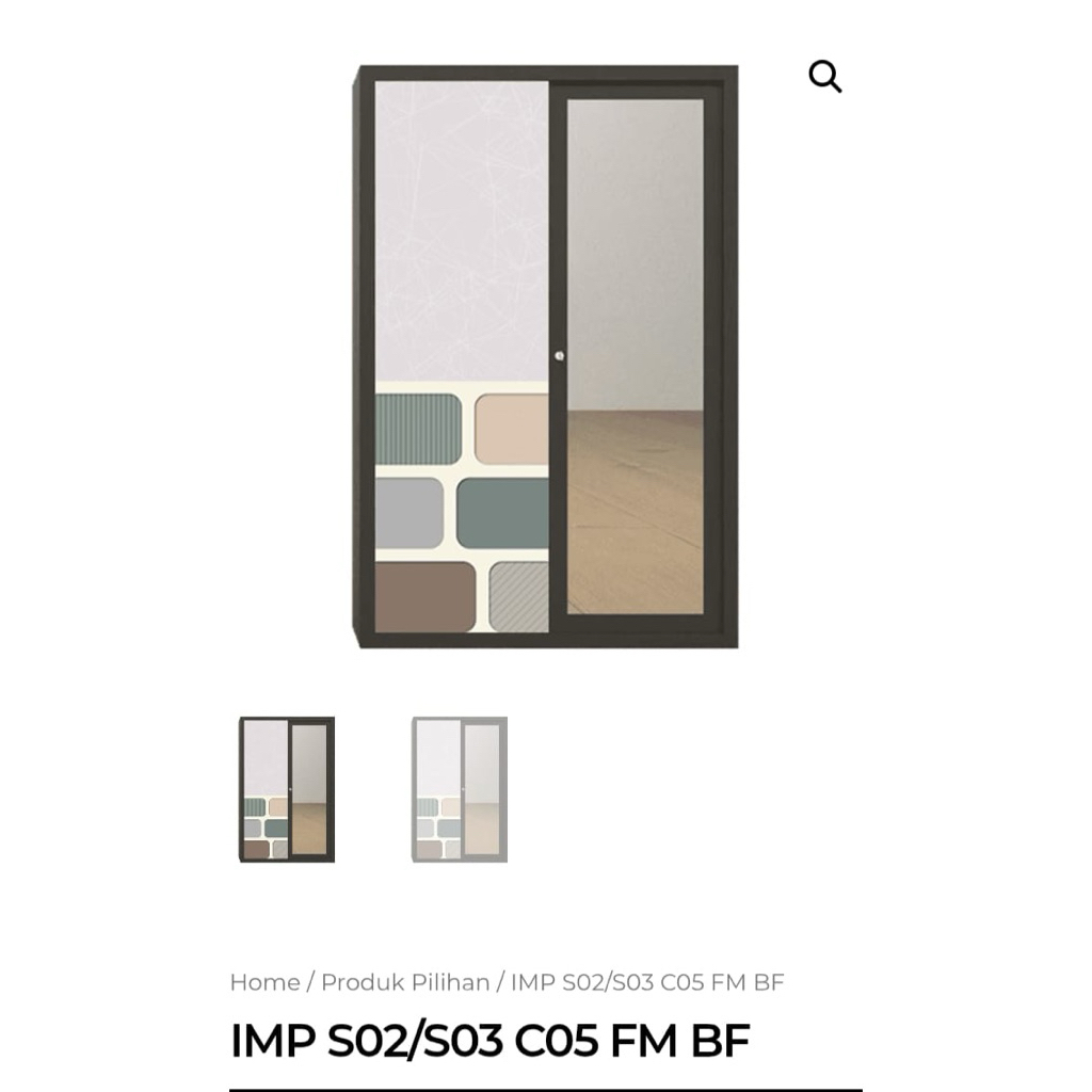 Promo Lemari Pakaian Plat Besi Sliding