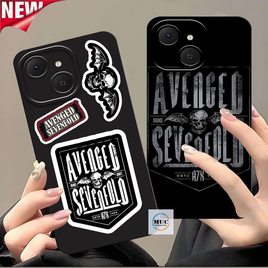 Softcase Macaron Tecno Spark 40C / Tecno Spark 40 - Case Hp Motif Avenged Sevenfold - Casing Hp Lent