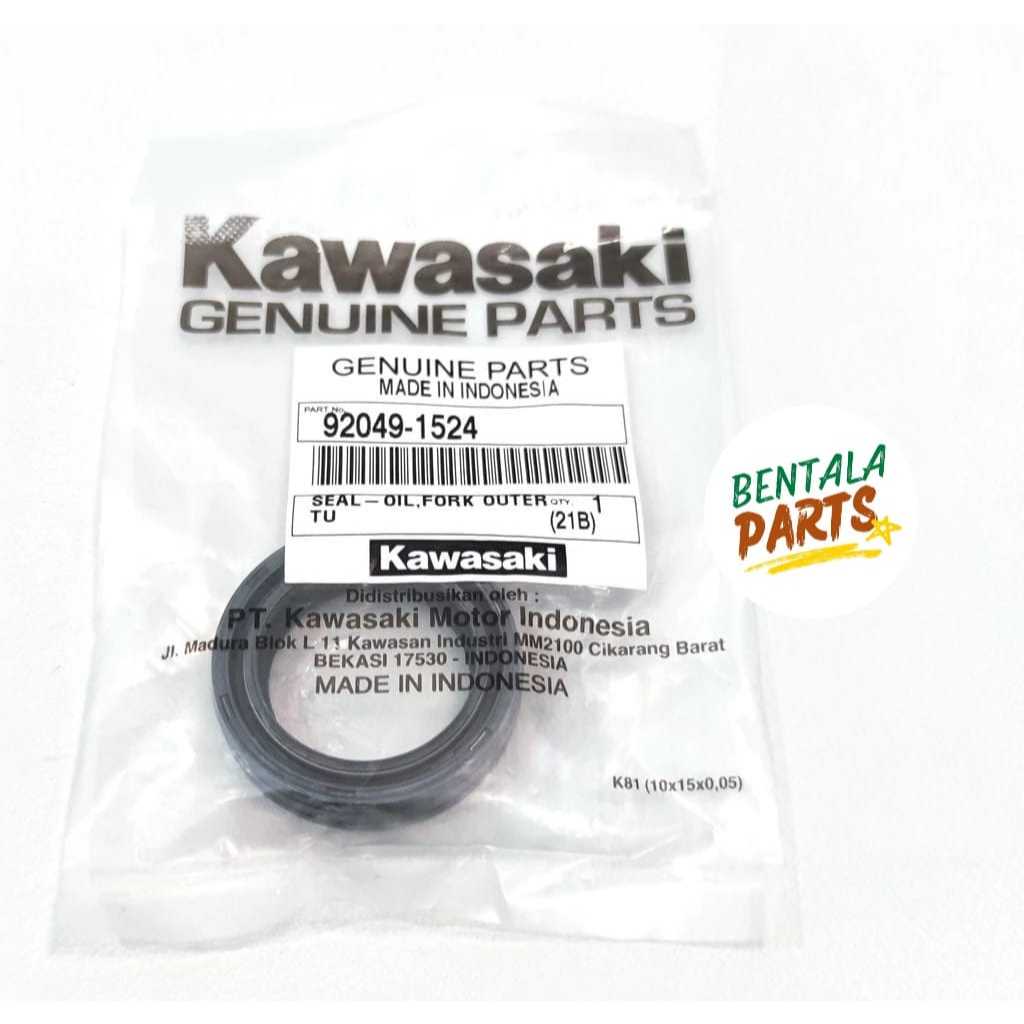 SEAL SHOCK DEPAN TELEKOSPIK KLX 150 (SATUAN) ORIGINAL KAWASAKI