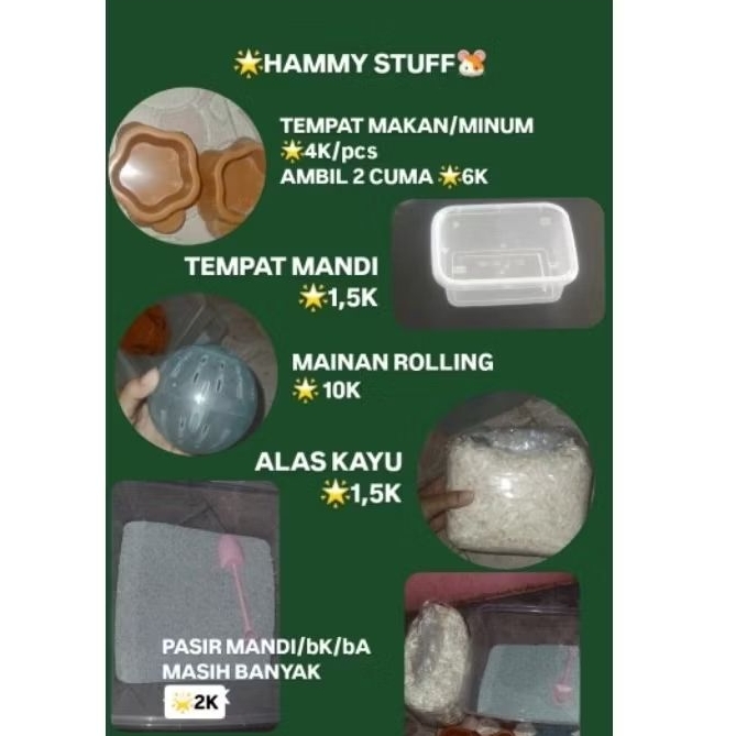 PRELOVED HAMSTER STUFF