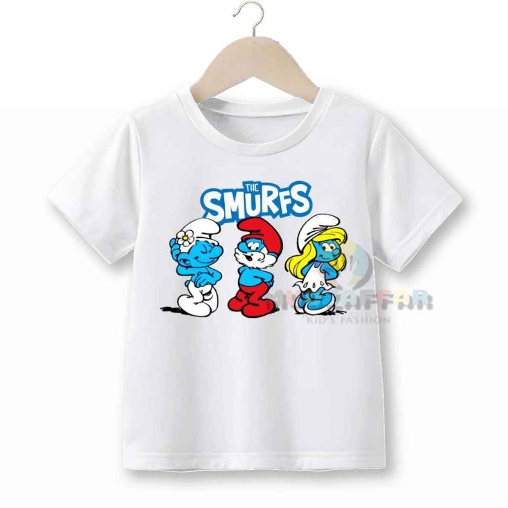 BAJU KAOS ANAK KARAKTER THE SMURFS KAOS ANAK THE SMURFS