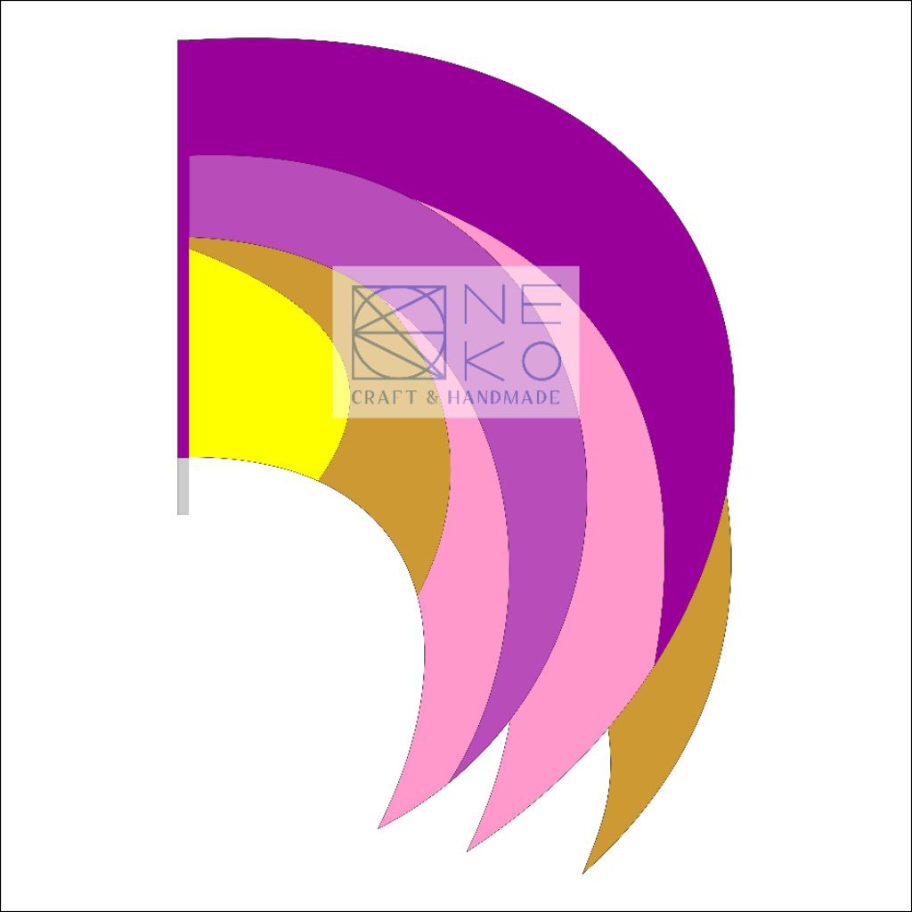 Bendera | Single Flag 3 Tails Color Guard Drumband / Marching Band