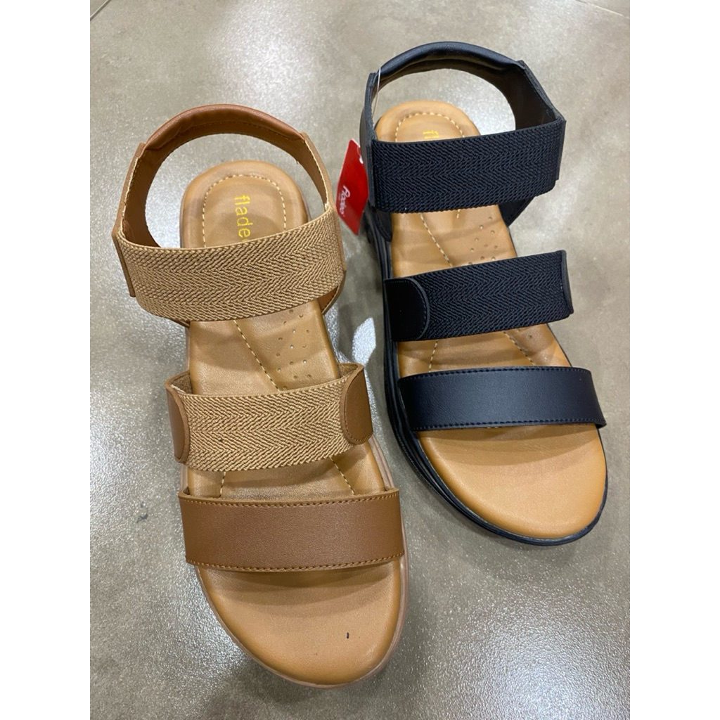 Sandal Tali Wedges Wanita Merk Fladeo