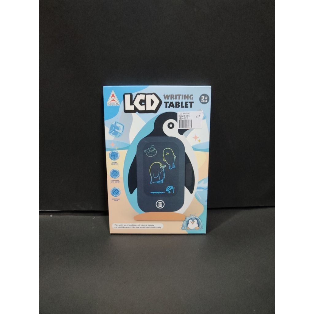 LCD WRITING BOARD PINGUIN, LCD WRITING TABLET// MAINAN TABLET ANAK
