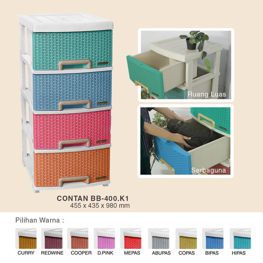 LEMARI LACI NAPOLLY CONTAN BB 400 K1