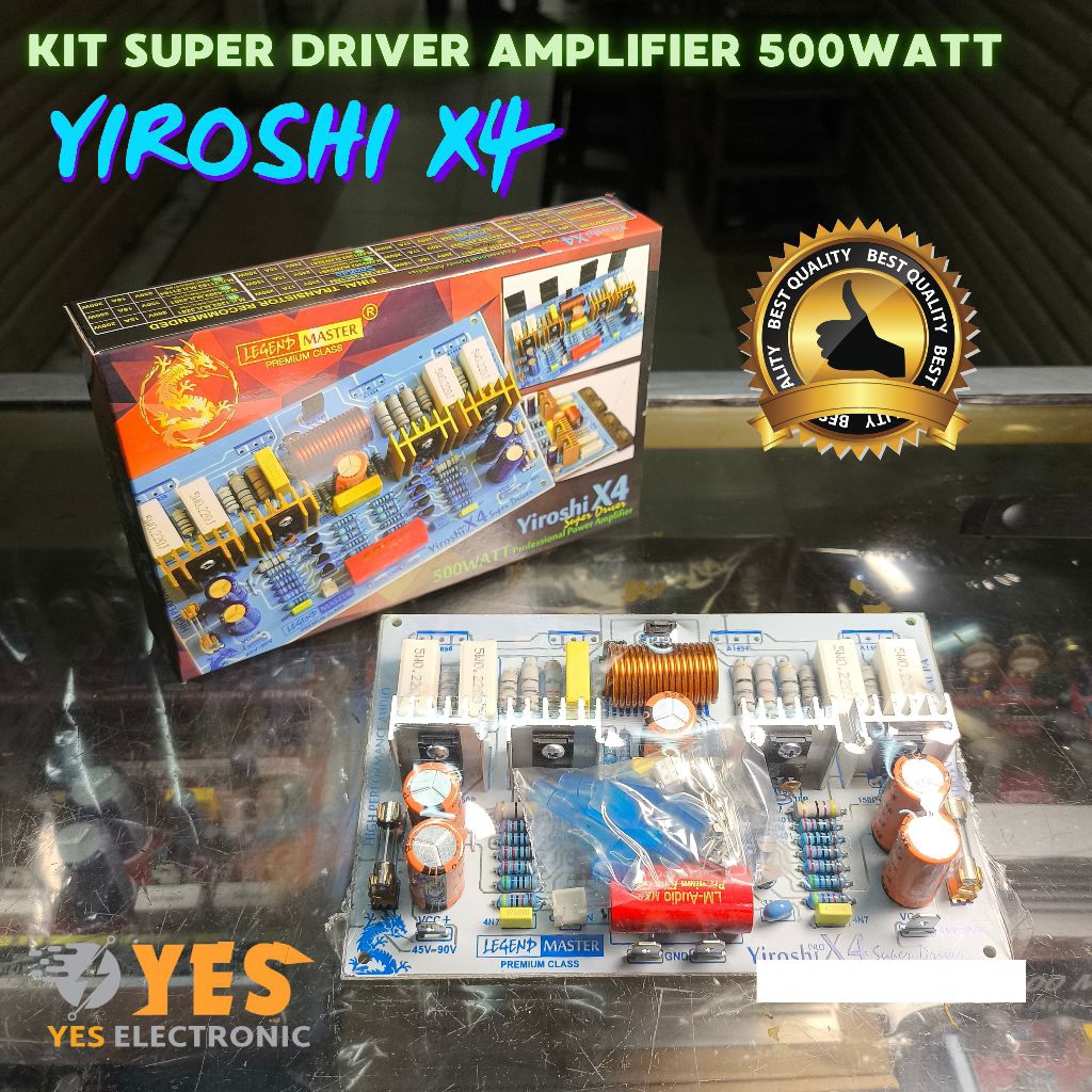 KIT POWER AMPLIFIER SUPER DRIVER MONO 500 WATT YIROSHI X4