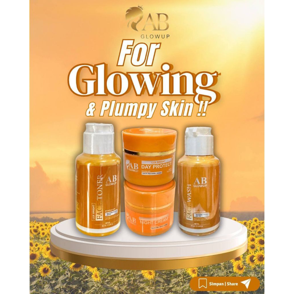 Ab glow/ab glow skincare/paket wajah ab glow skincare/ab gold premium/ab glow gold premium/skincare 