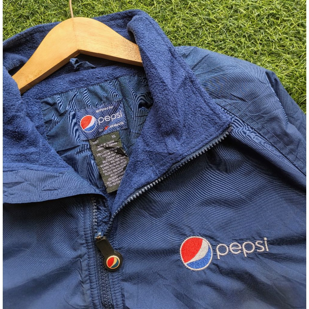 JAKET BOMBER PEPSI ORIGINAL OFFICIAL + ADMIN SHOPEE MINUS NODA CUCI