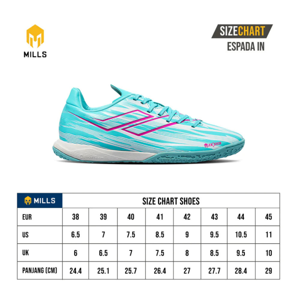 big promo sepatu futsal original mills espada in - sepatu lokal - mills original - sepatu futsal