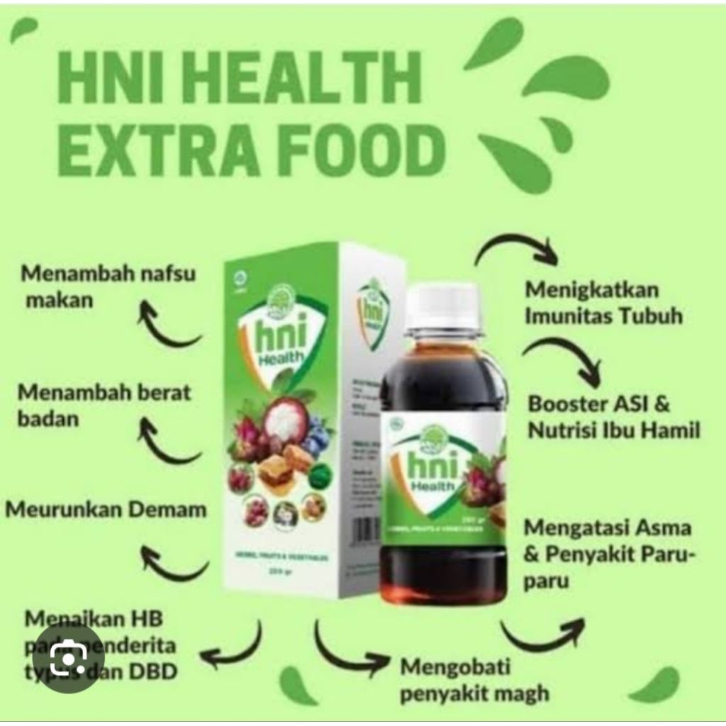 HNI HEALTH EXTRA FOOD ASLI DARI HNI HPAI EXP2028 MULTI VITAMIN PENAMBAH NAFSU MAKAN.