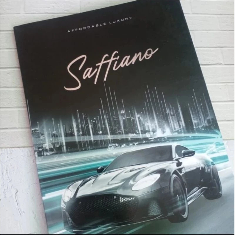 Bahan Kulit Double Knit Sofa / Jok Mobil Motor VISION Original Nappa Synthetic Leather - Saffiano