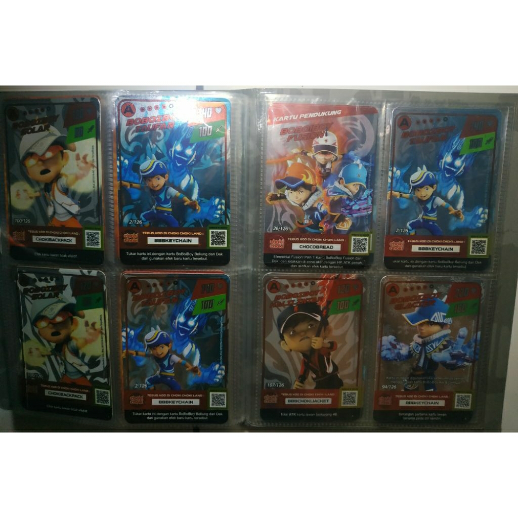 Choki Choki Boboiboy - Monsta Galaxy Card Silver & Gold Holo Foil'