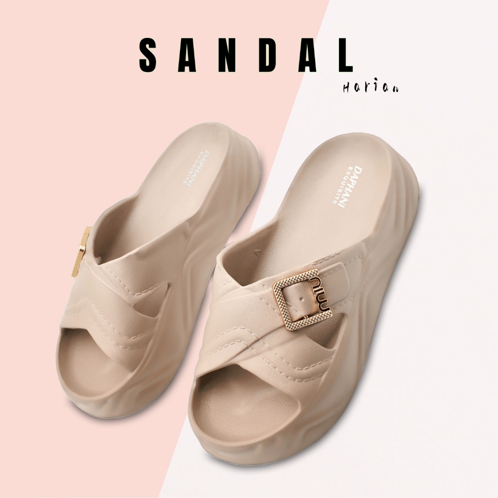 Sandal Wanita Elegan Dewasa EVA Anti Licin Sandal Harian Wanita Nyaman