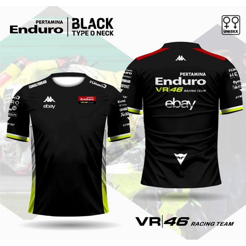 Jersey Crew team Enduro VR46 terbaru / kaos moto GP VR46 Enduro
