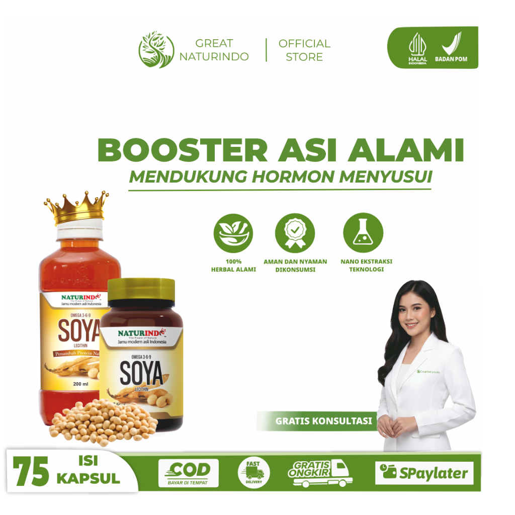 Asi Booster Pelancaran Asi Busui Mommy Booster Herbal Alami
