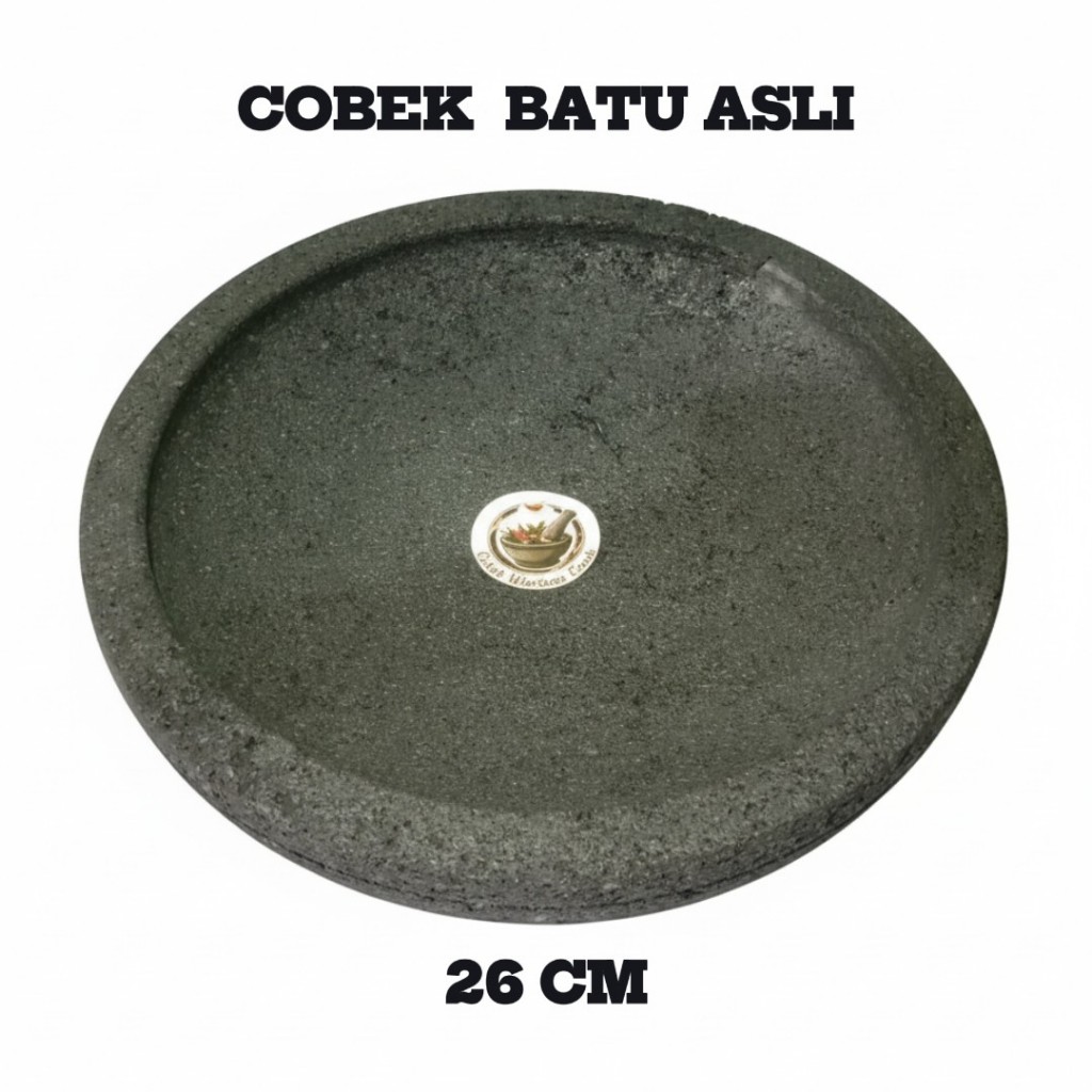 Cobek Batu Asli 26 cm Cobek Batu Asli 100% Original Cobek Batu Gunung Merapi
