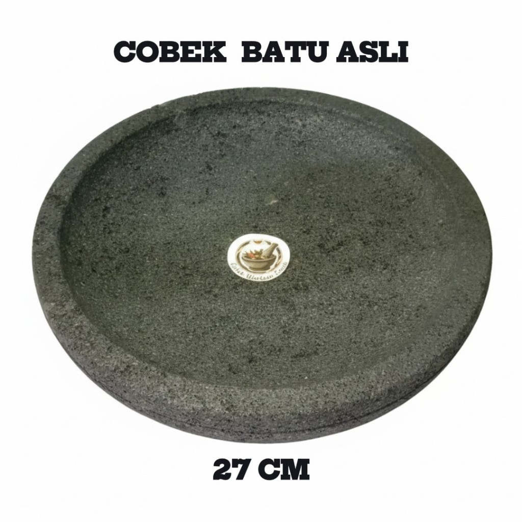 Cobek Batu Asli 27 cm Cobek Batu Asli 100% Original Cobek Batu Gunung Merapi