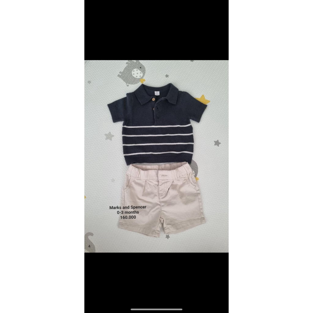 Marks & Spencer 0-3 bulan set anak bayi newborn - original product - preloved baju bayi