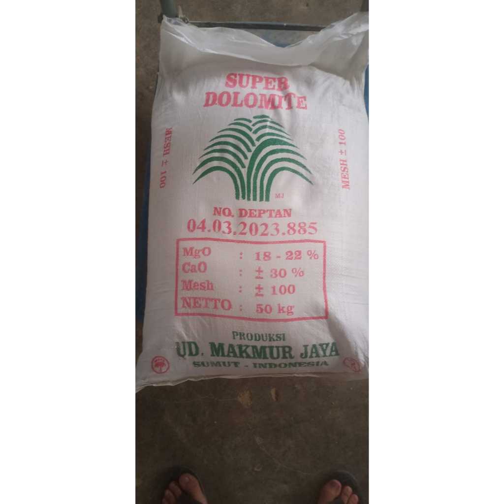 kapur tanaman dolomite ( berbentuk tepung ) goni an / pupuk dolomite kemasan 50 kg per goni