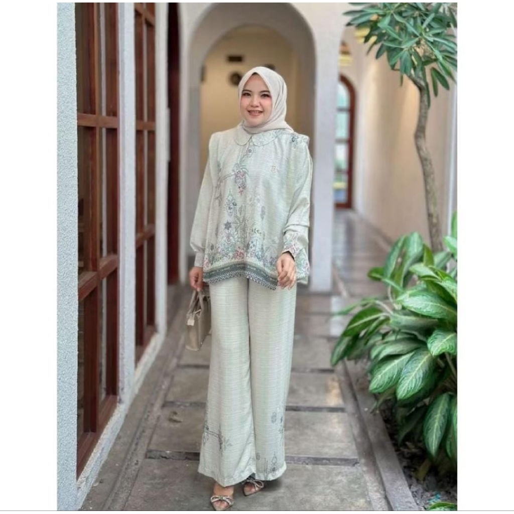 haniyah set celana by bening /oneset bening