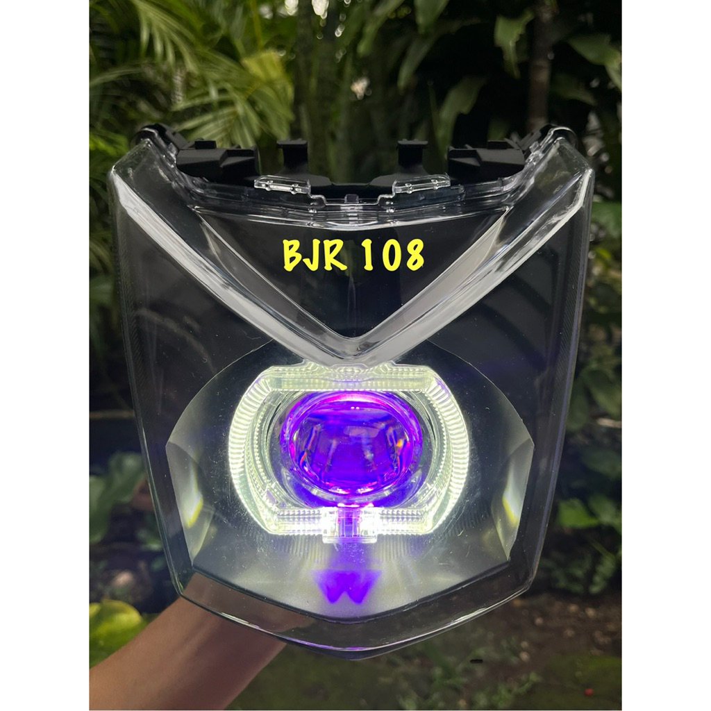 Refelktor lampu depan beat FI 2012-2014 set biled led tinggal pasang