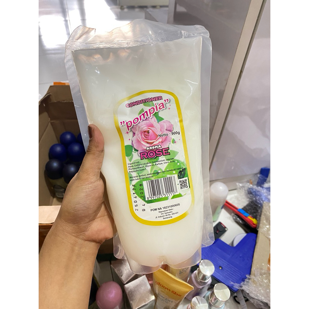 [NEW] POMPIA CONDITIONER REFIL 900g/CONDITIONER CREAMBATH/PENGHALUS RAMBUT