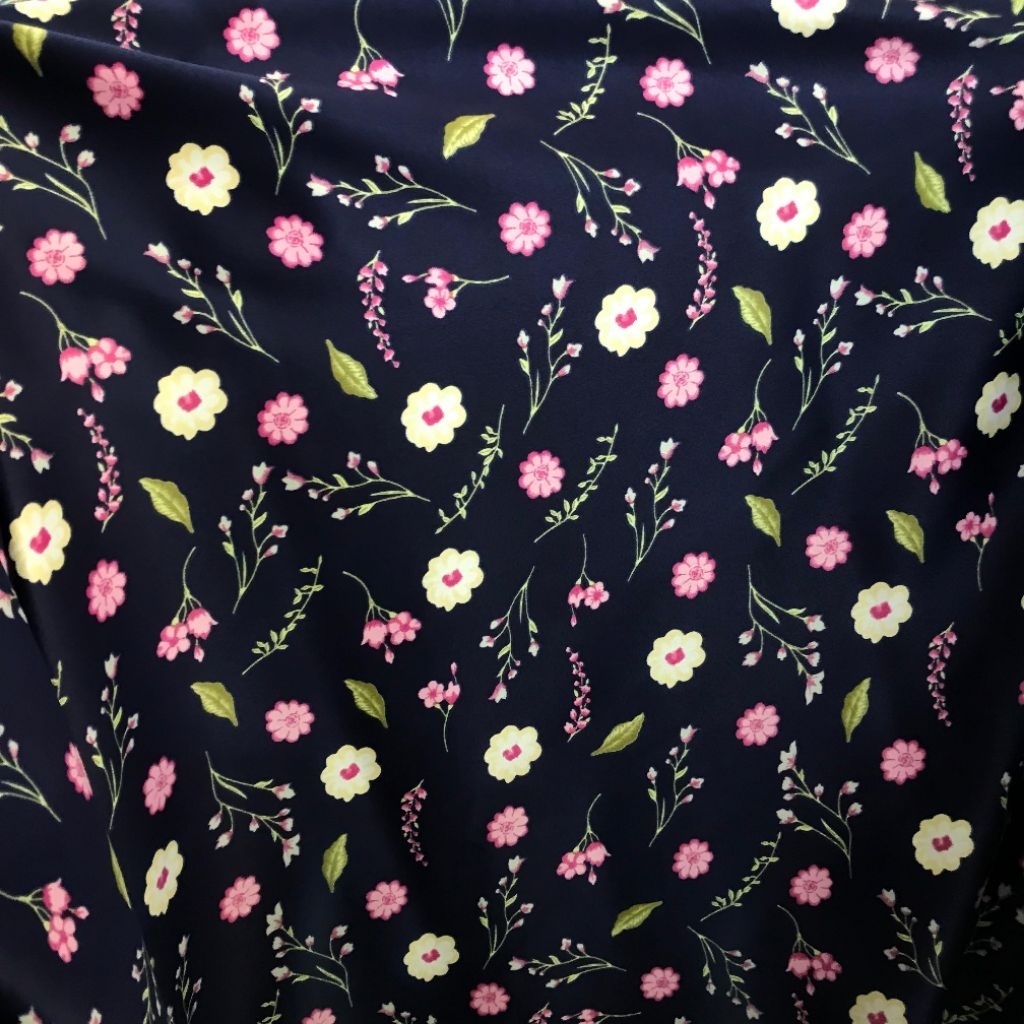 kain satin motif - kain satin motif bunga - kain silk motif bunga - kain satin premium motif bunga a