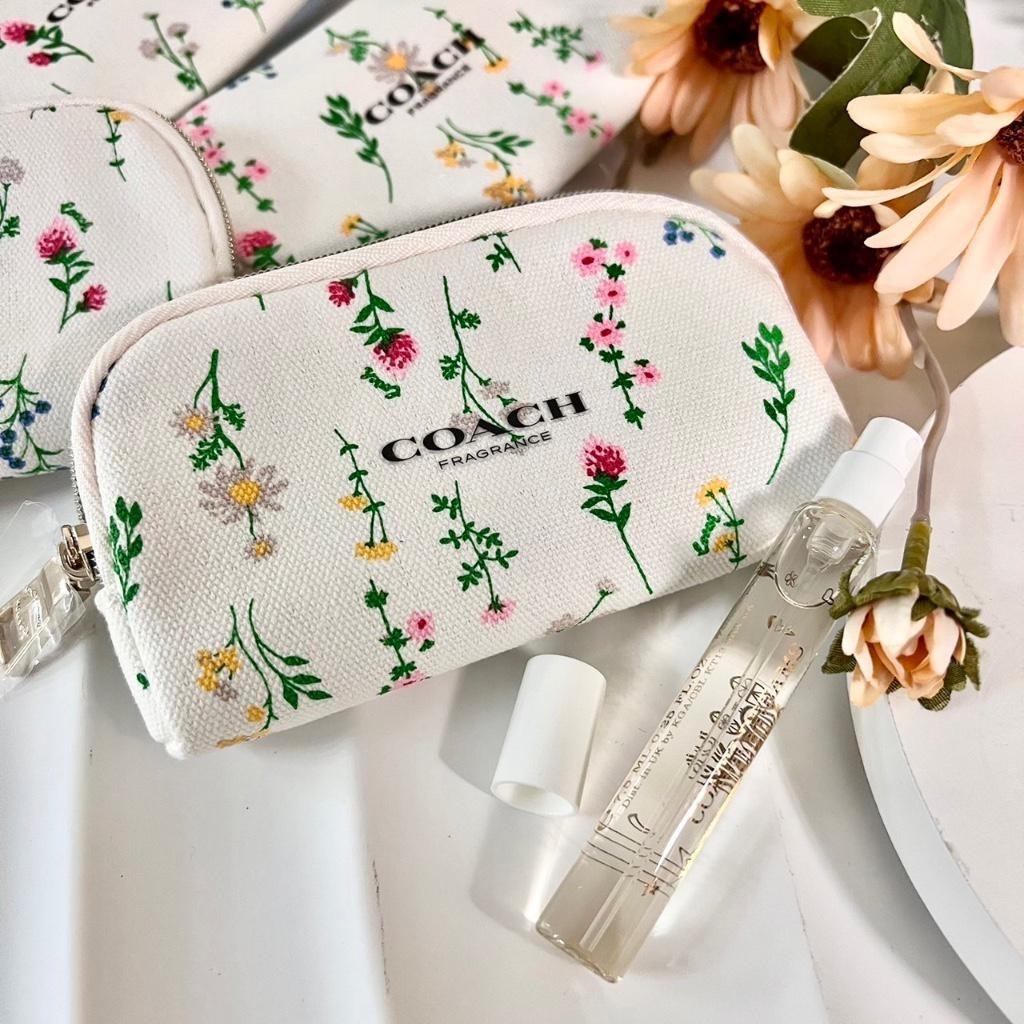 Coach Pouch - FLOWER - TIDAK TERMASUK PARFUM