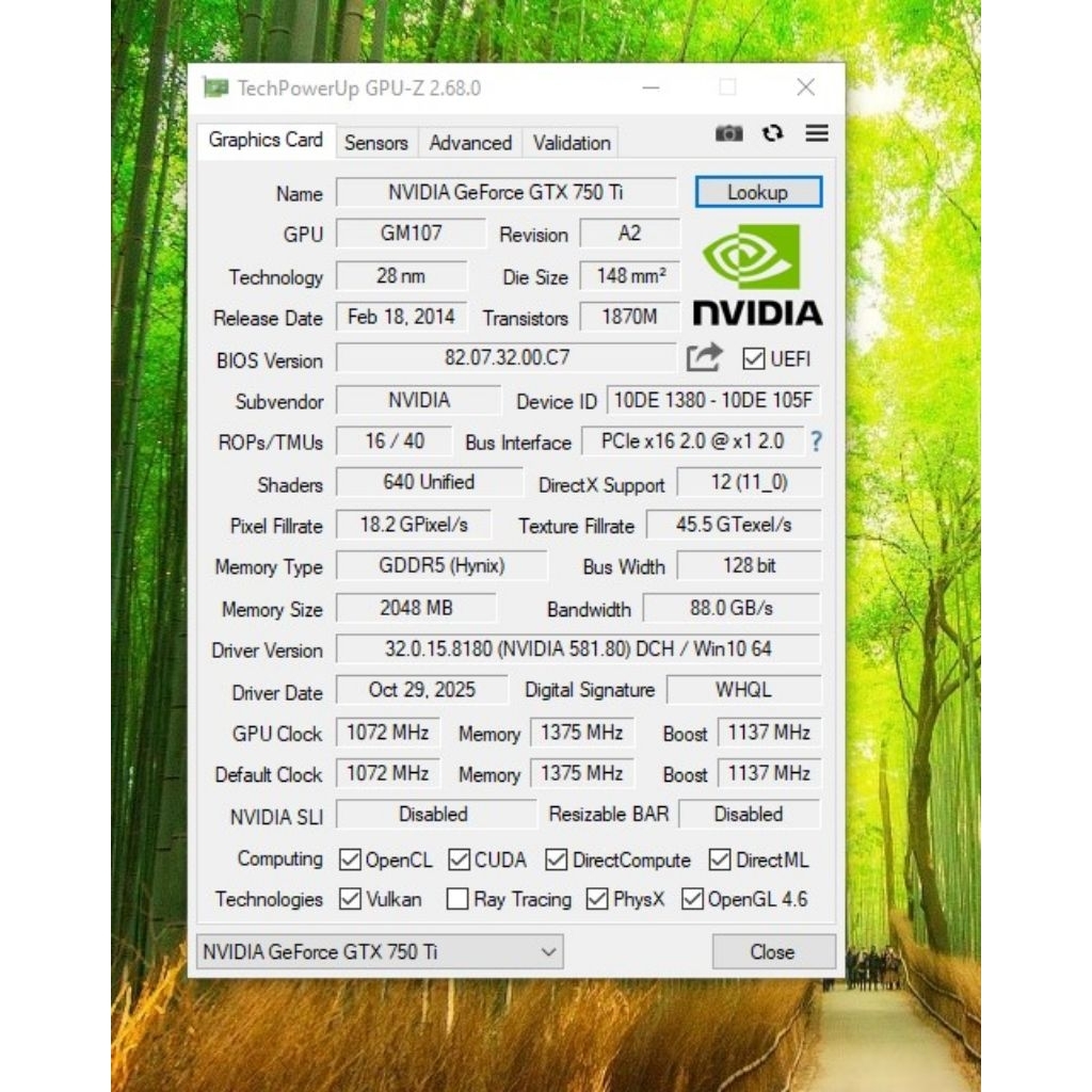 GTX 750ti 2gb inno3d