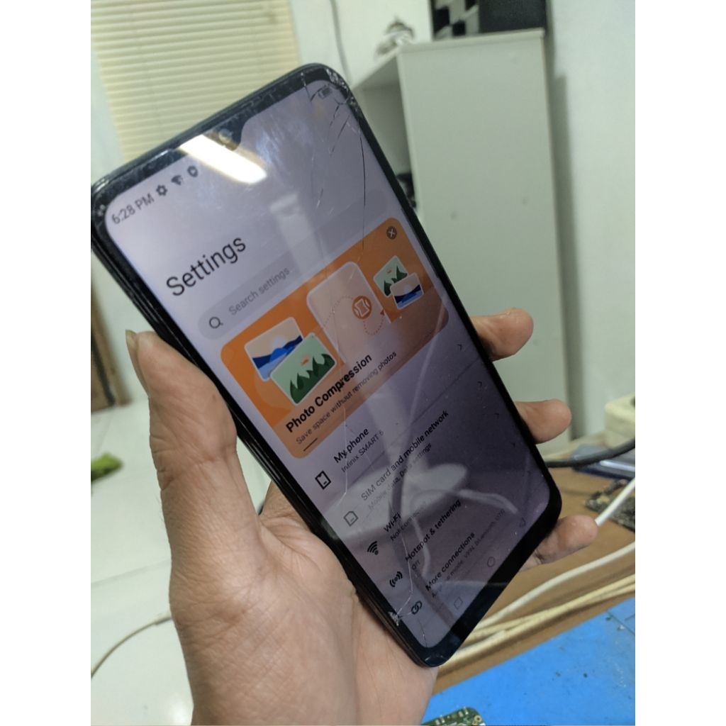 INFINIX SMART 6 MINUS RETAK CEK DESKRIPSI