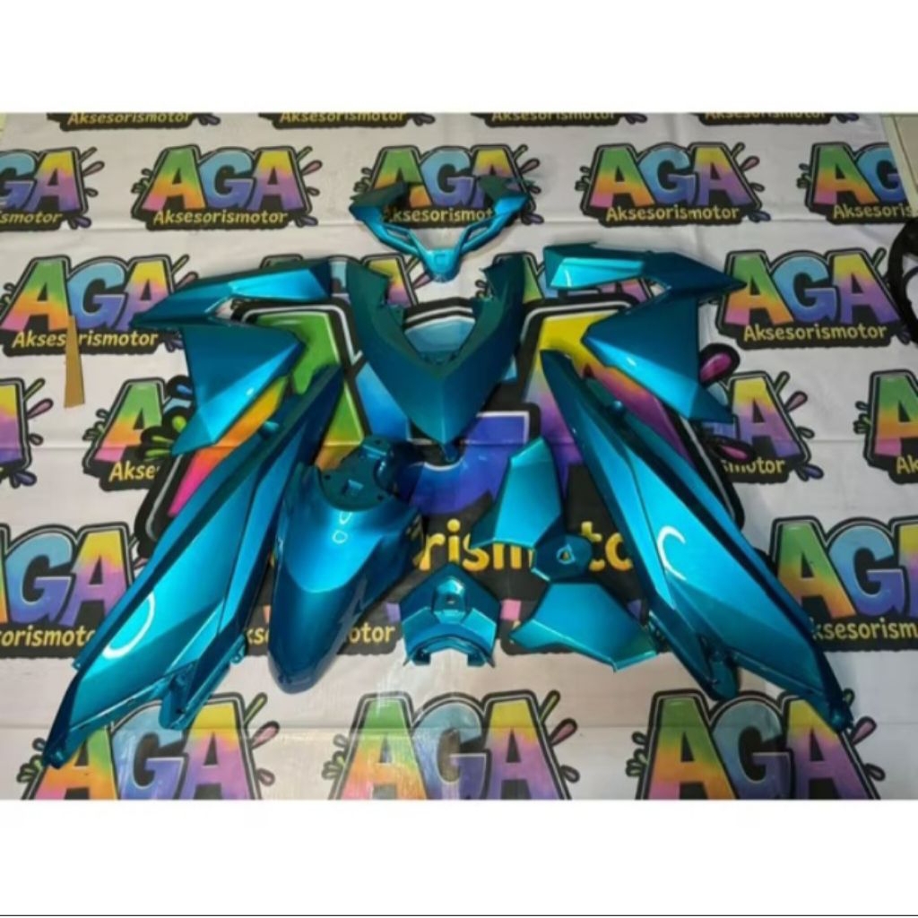Full body halus honda vario 125 & 150 LED OLD warna costum biru frozen / blue frozen