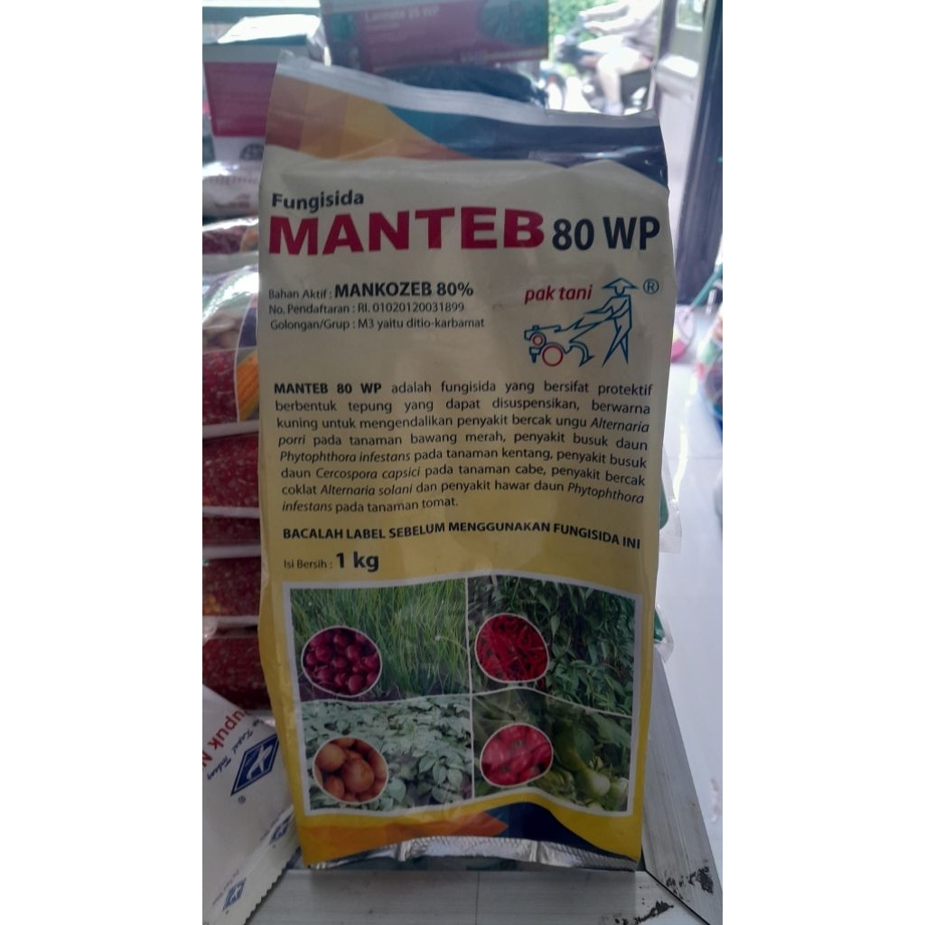 Fungisida MANTEB 80 WP - 1KG MANKOZEB PAK TANI