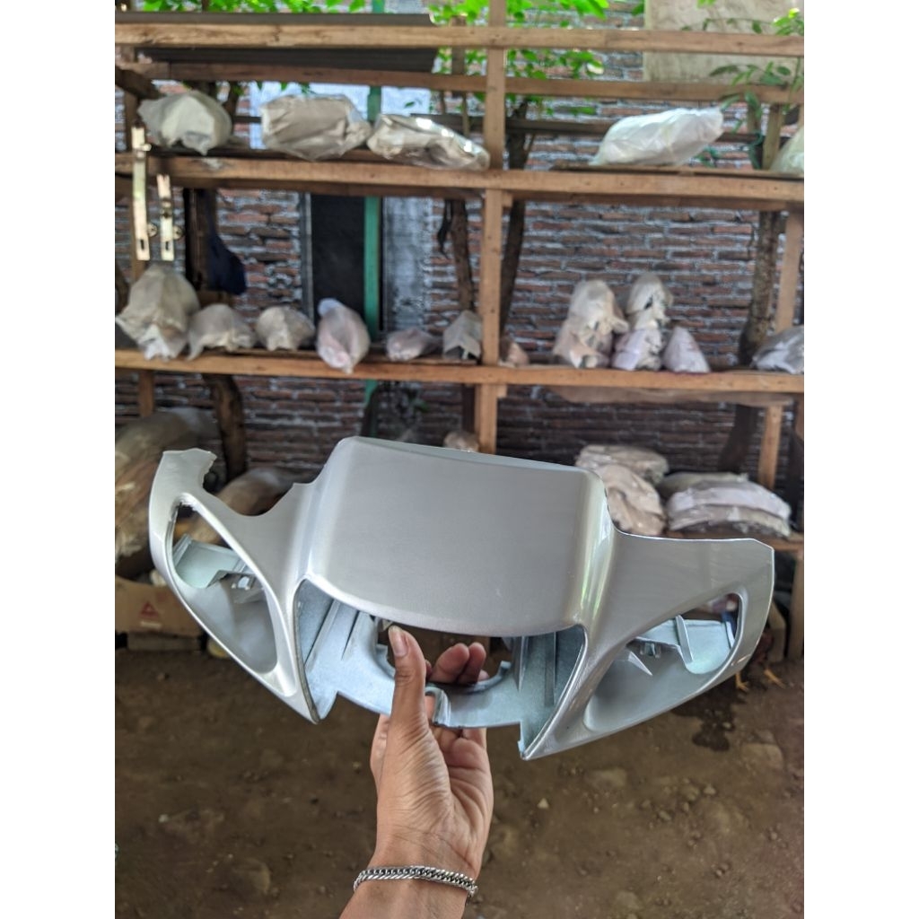 batok depan fizr warna silver bahan tebal