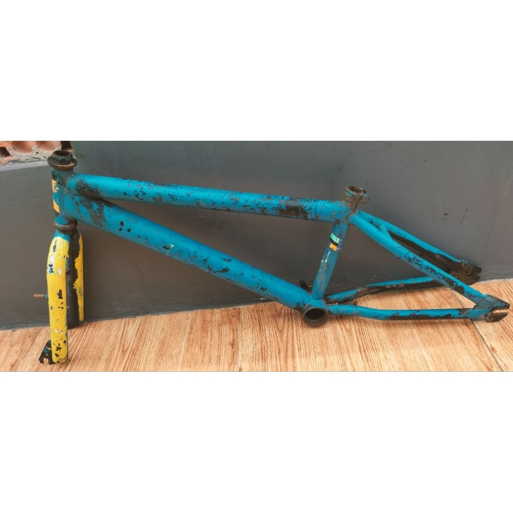 frame bmx bekas biru