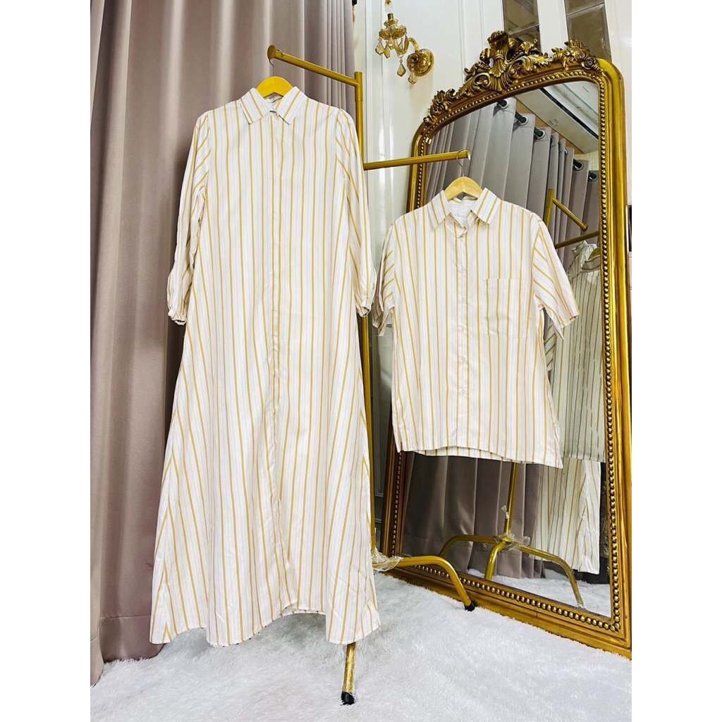 [READY STOCK] YASMIN DRESS COUPLE PASANGAN - GAMIS SARIMBIT COUPLE KiELUARGA TERBARU 2026 GAMIS COUP