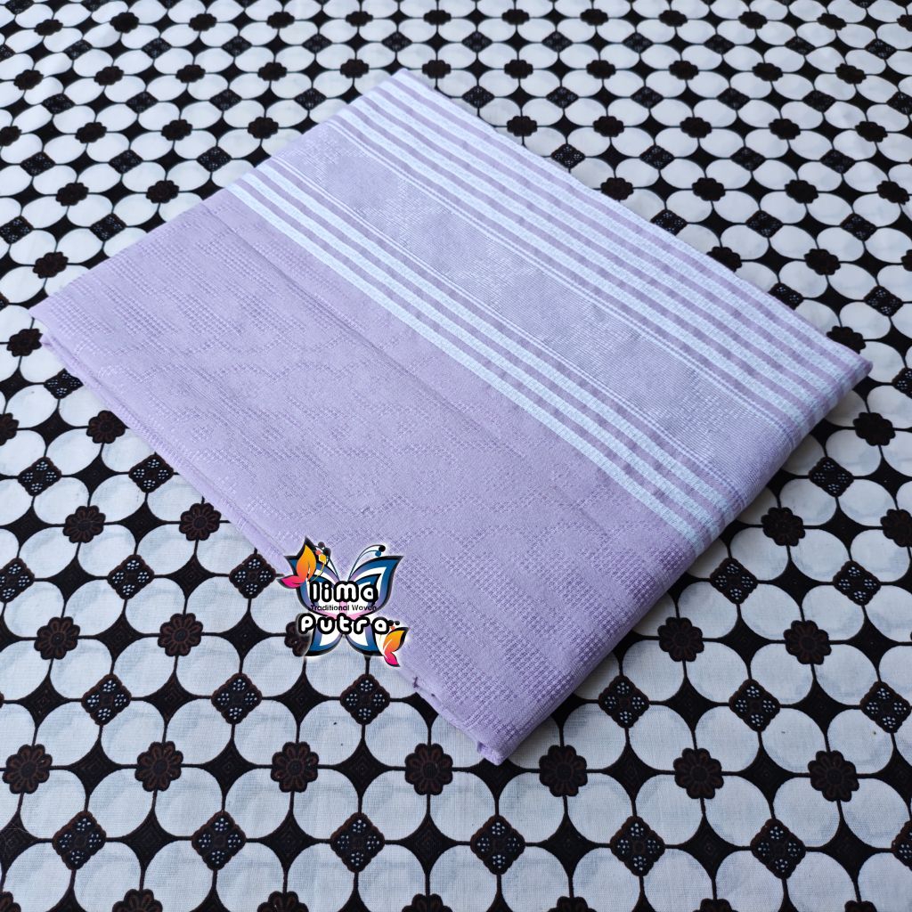[READY] Kain Tenun Baron Songket 1D Warna Ungu Muda