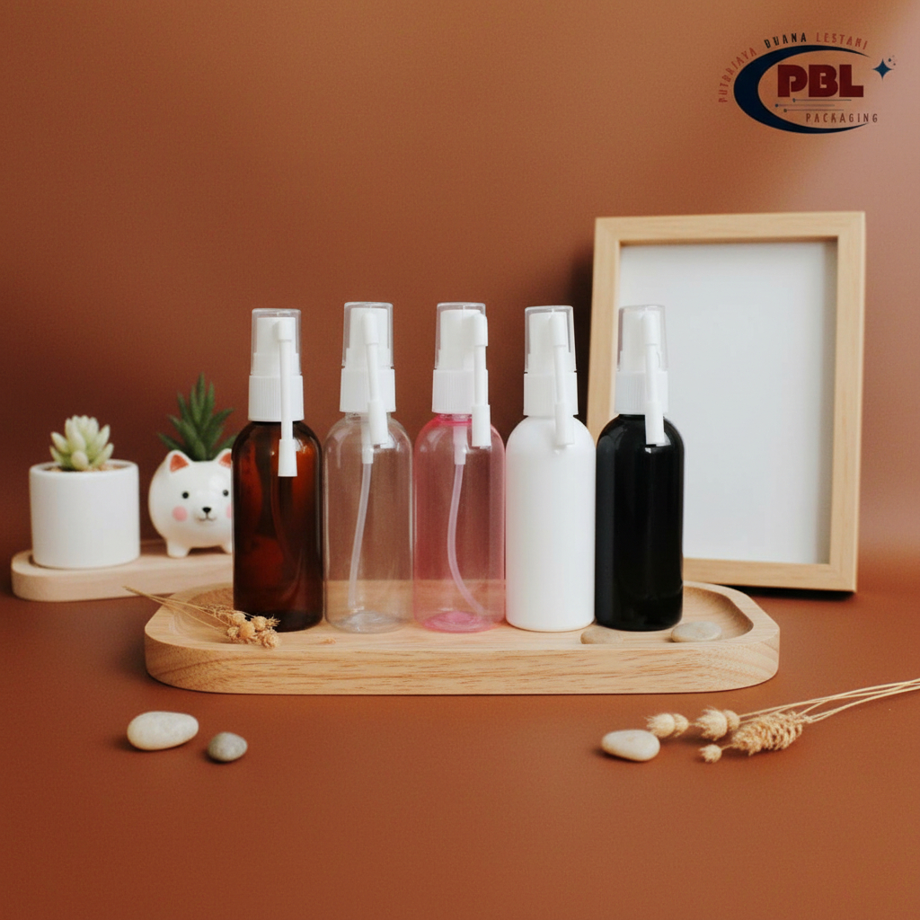 Botol spray nasal 60 ml / Botol plastik spray 60ml nasal / Botol PET 60ml Spray Nasal