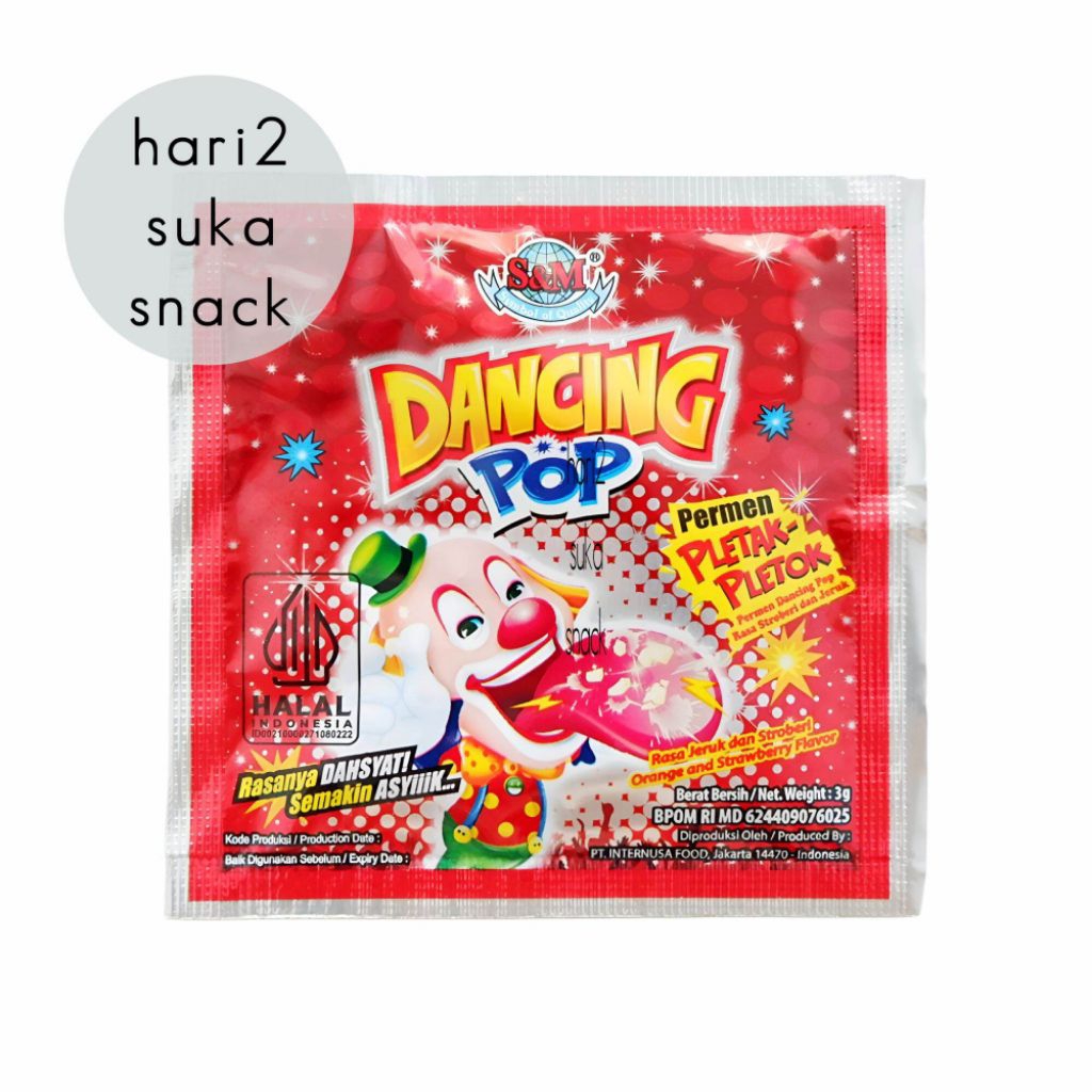 PERMEN JADUL/PERMEN DANCING POP /JAJANAN JADUL/PERMEN PLETAK PLETOK