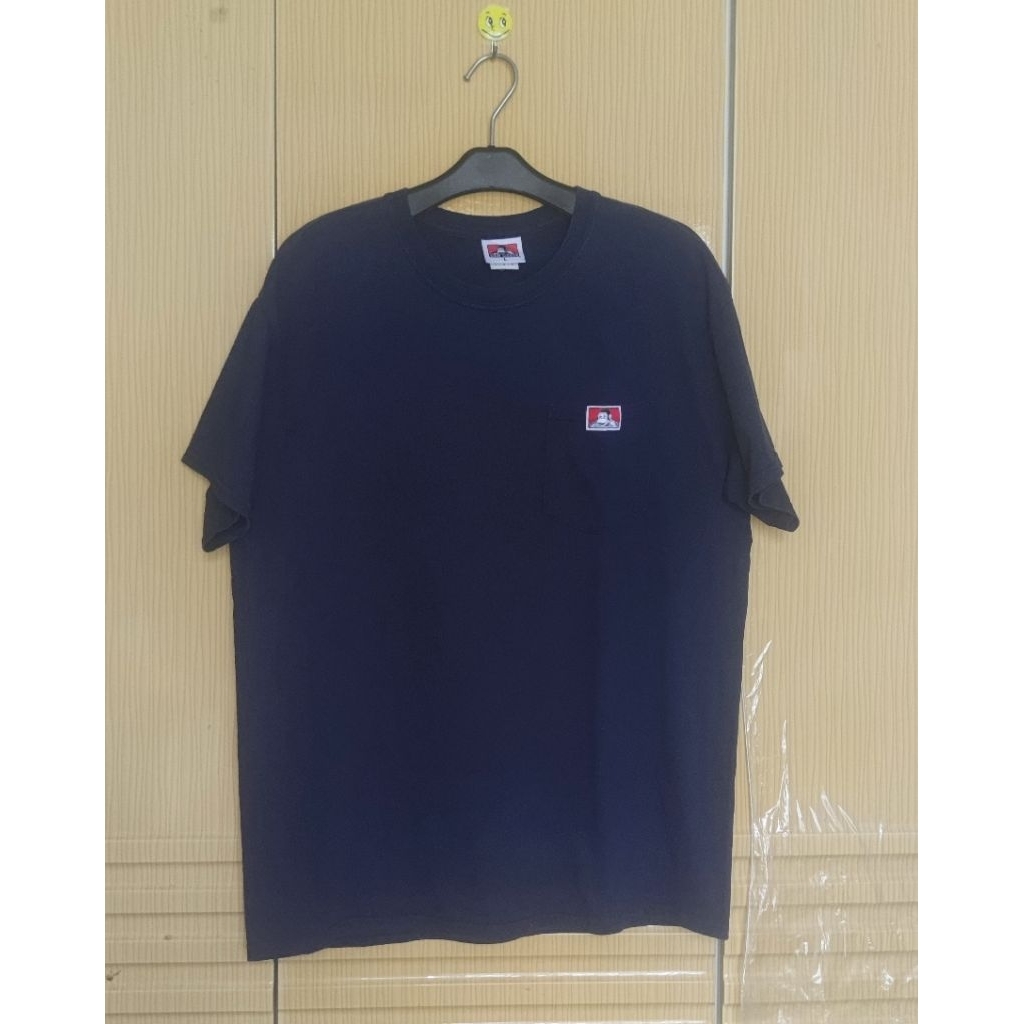 TSHIRT BEN DAVIS POCKET NAVY SECOND ORIGINAL