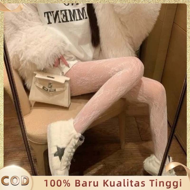 Stocking Flower Stoking Motif Jaring Bunga Wanita Stocking Bunga Bunga