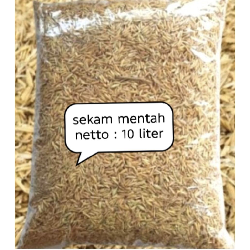 sekam mentah 10 liter/sekam mentah untuk media tanam/sekam mentah untuk peternakan