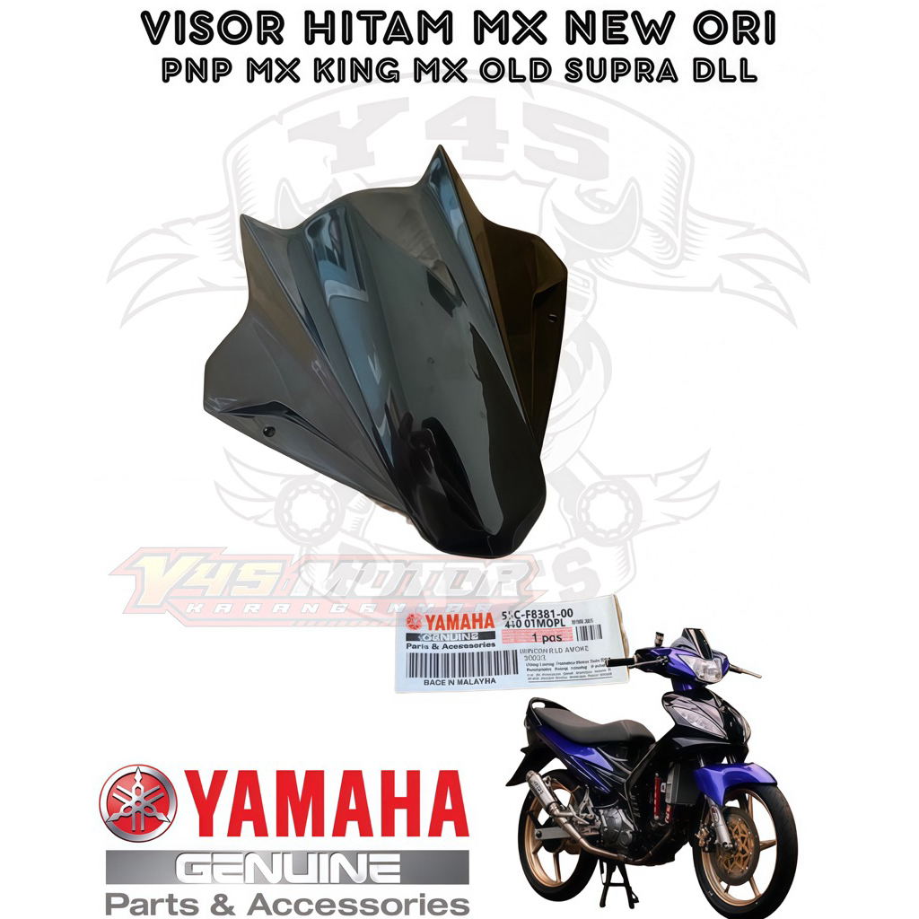 VISOR BADMAN JUPITER MX NEW HITAM PNP MX KING MX OLD ORIGINAL