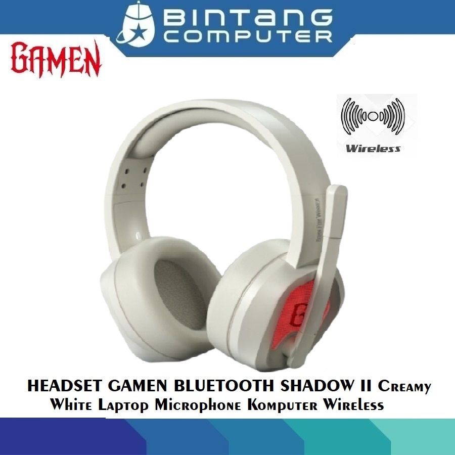 HEADSET GAMEN BLUETOOTH SHADOW II Creamy White