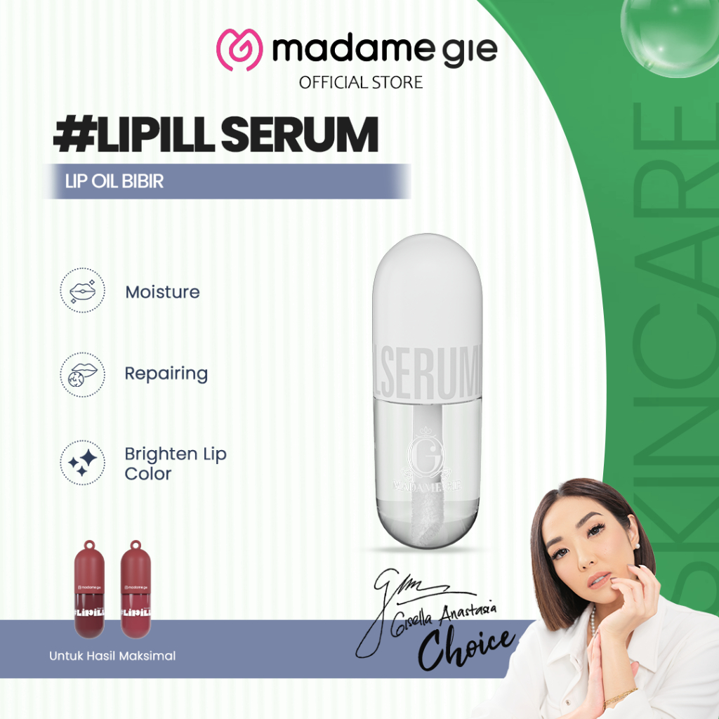 Madame Gie #LiPill Serum - Lip Oil Bibir