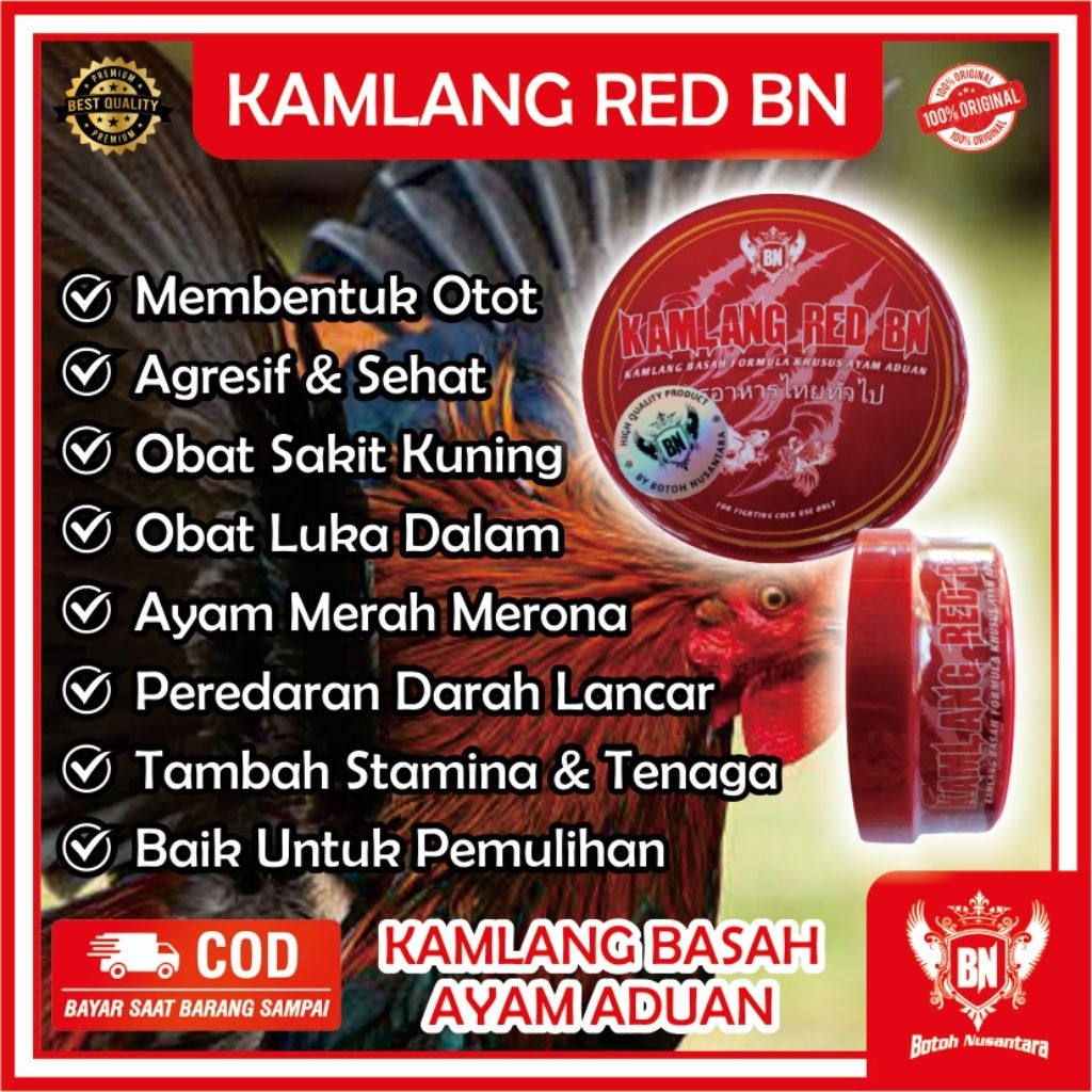KAMLANG RED BN Jamu extra Fooding Ayam Rawatan maksimal merah merona mempercepat pemulihan setelah a