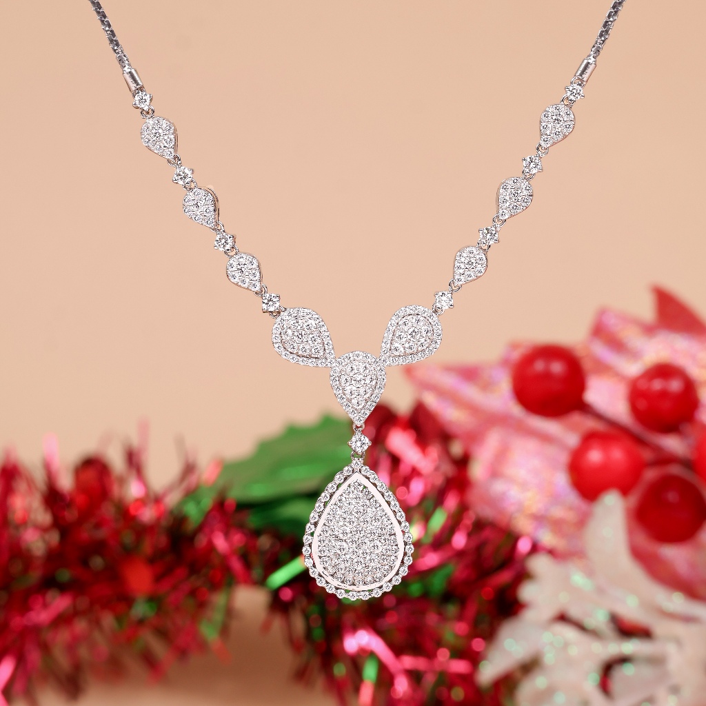 Kalung Berlian Eropa Model Sabrina Setting - JB Berlian