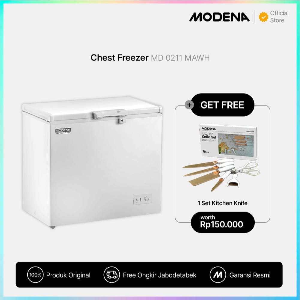 MODENA Chest Freezer - MD 0211 MAWH