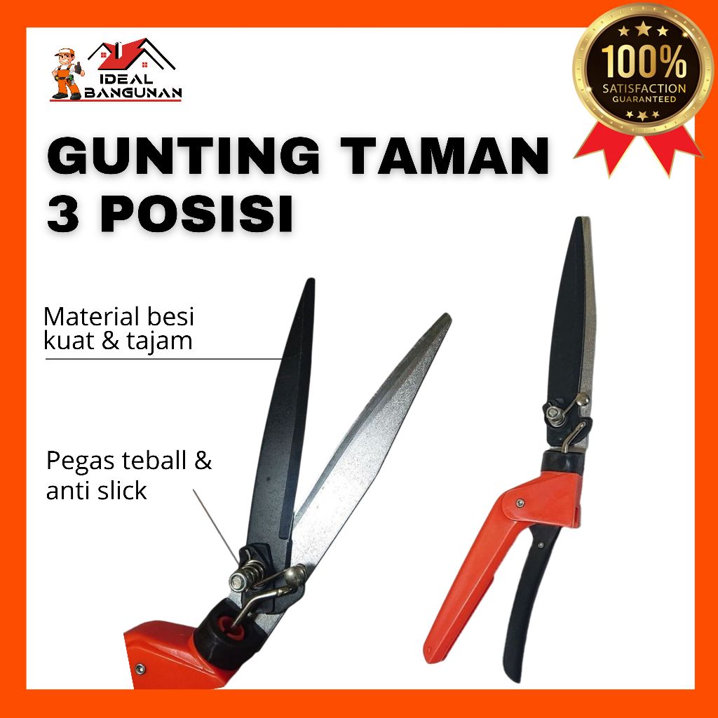GUNTING TAMAN 3" POSISI SUDEKU| GUNTING TAMAN MURAH | GUNTING POHON | GUNTING BUNGA | GUNTING TAMAN 