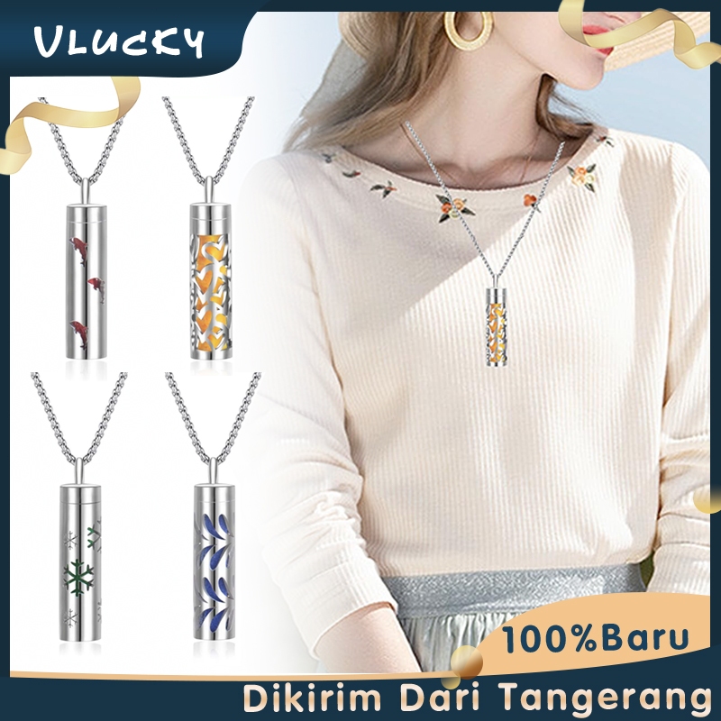 Necklace Aroma Terapi Essential Oil Diffuser Liontin Wewangian Necklace